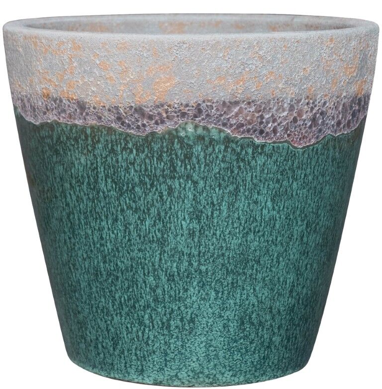 Michael Carr Designs Green Volcanic Planter, 11.8 in.
