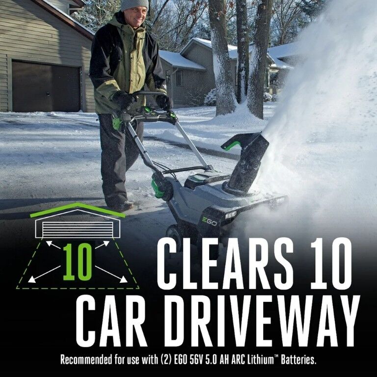 EGO POWER+ Battery Powered Single Stage Peak Power Snow Blower, 21-In