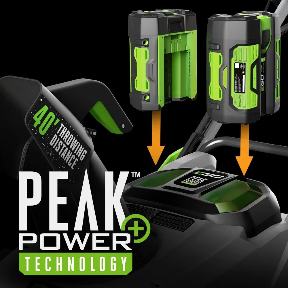 EGO POWER+ Battery Powered Single Stage Auger-Propelled Peak Power Snow Blower, 21-In