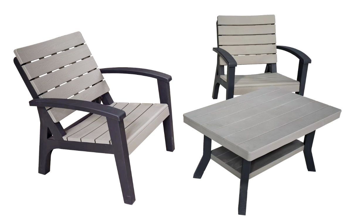 Plastic Conversation Set, 3-Pc