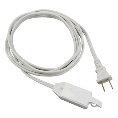 Master Electrician White Extension Cord 16/2 SPT-2 Polarized Cube Tap, 13-A, 125-V, 15-Ft