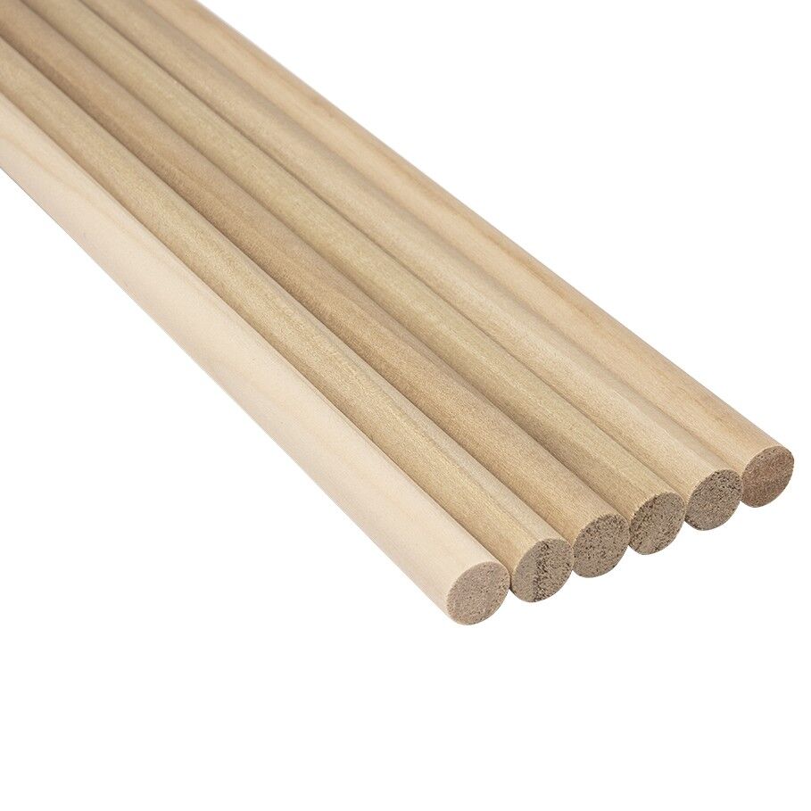 Alexandria Moulding Round Hardwood Dowel, 5/16-In x 36-In