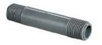 BK Products Underground Sprinkler PVC Nipple - Molded Gray