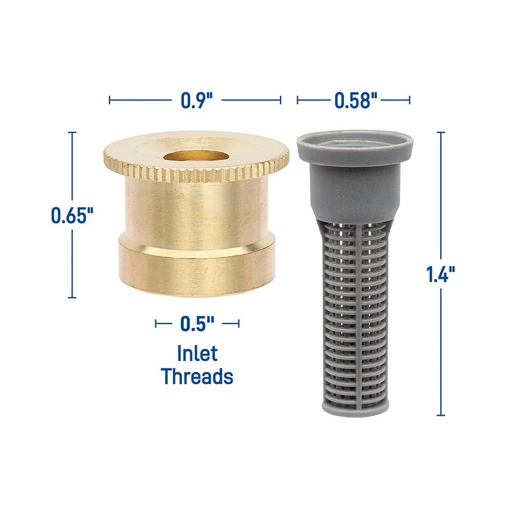 Orbit Brass 360° Pattern Sprinkler Spray Nozzle, 15-Ft