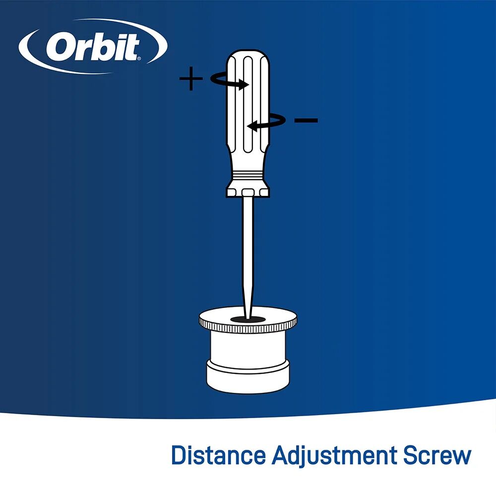 Orbit Brass 360° Pattern Sprinkler Spray Nozzle, 15-Ft