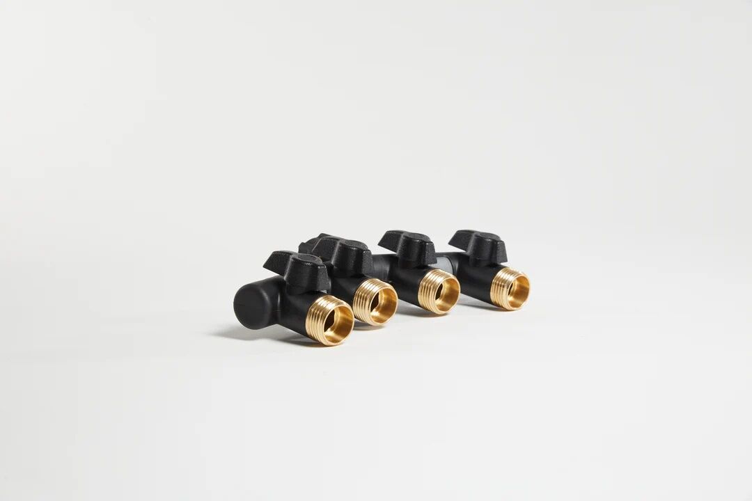 Orbit Metal 4-Way Hose Manifold With Shut-Offs