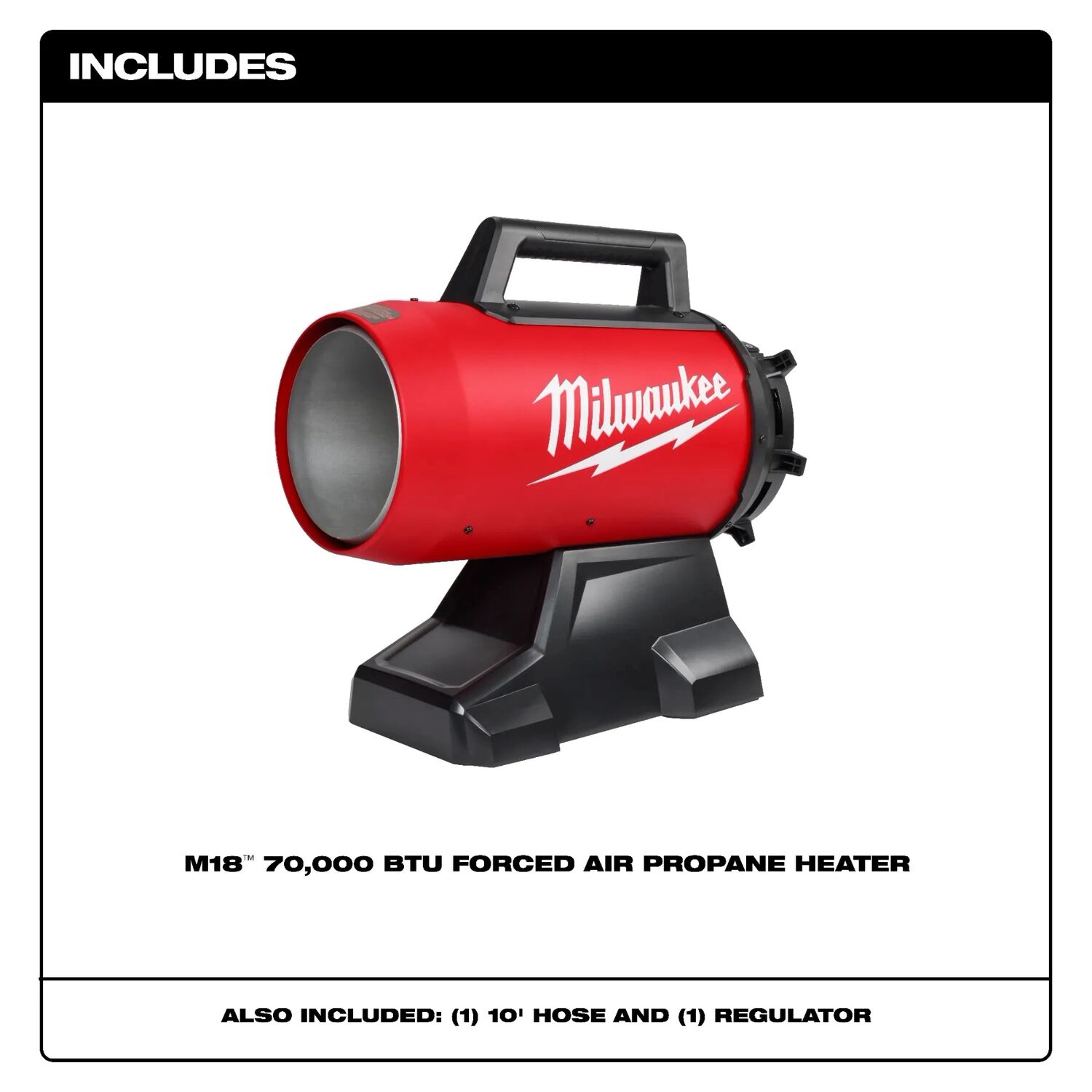 Milwaukee M18 70,000-BTU Forced Air Propane Heater (Tool Only)