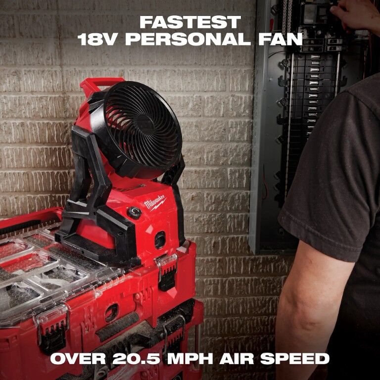 Milwaukee M18 Cordless/Corded Brushless Packout Compatible Fan (Tool Only)