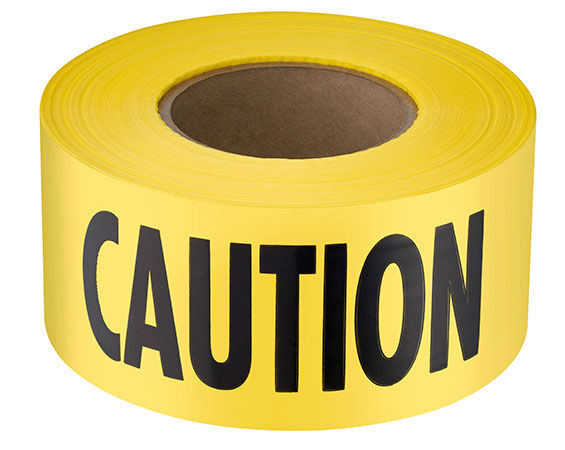 Empire Standard Yellow Caution Barricade Tape, 200-Ft