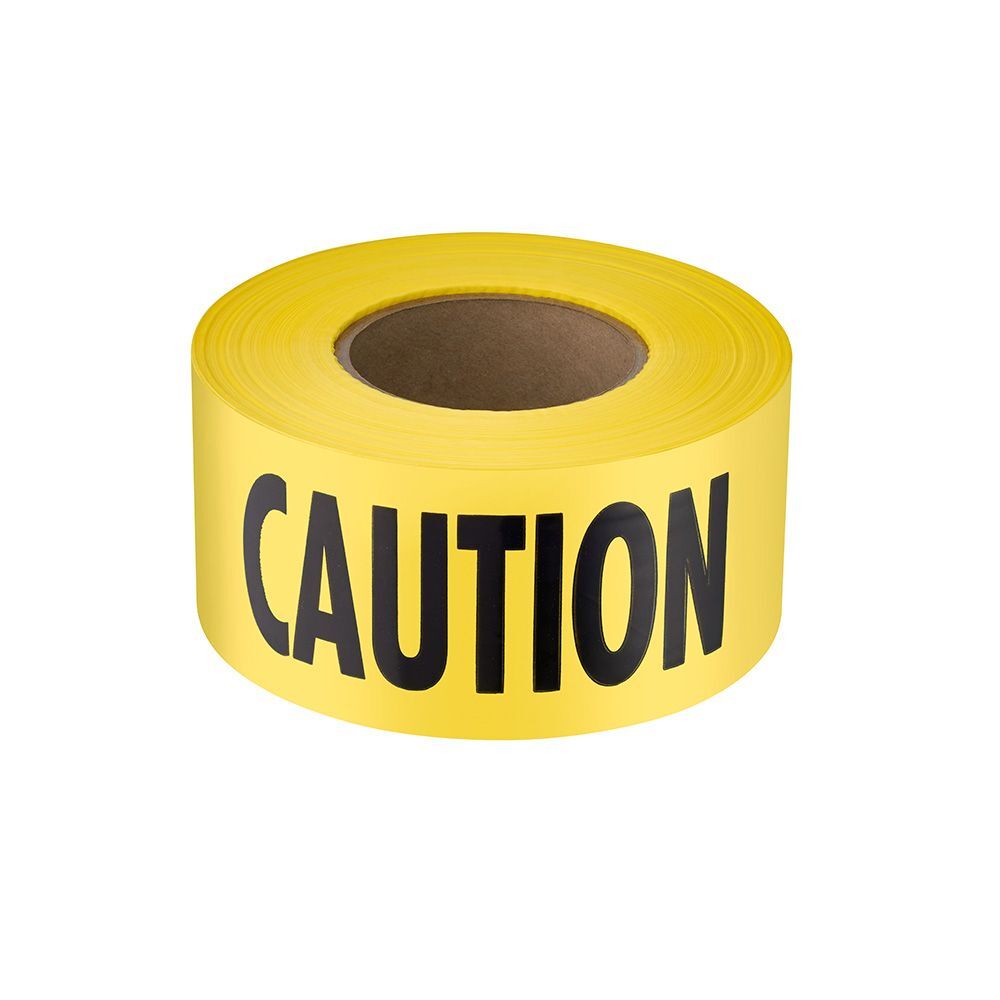 Empire Premium Yellow Barricade Tape - Caution, 1000-Ft