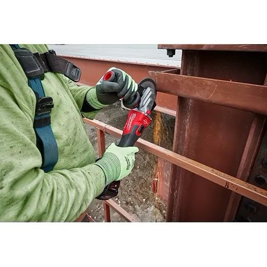 Milwaukee M18 FUEL 5-In Slide Switch Lock-On Flathead Braking Grinder