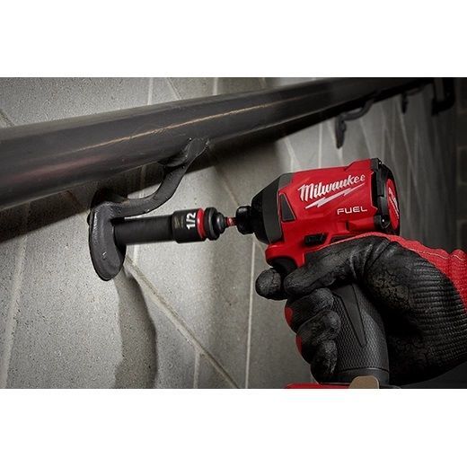 Milwaukee Shockwave Impact Socket Adapter, 1/4-In x 2-In