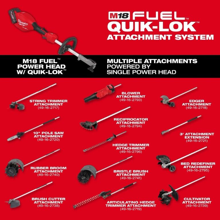 Milwaukee M18 Fuel Quik-Lok Blower Attachment