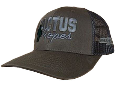 Cactus Ropes Mesh Snapback Hat - Chocolate