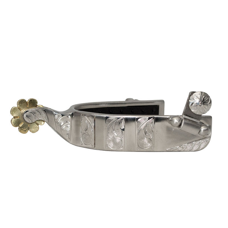Partrade Anti-Slip Rubber Comfort Roping Spurs, Medium