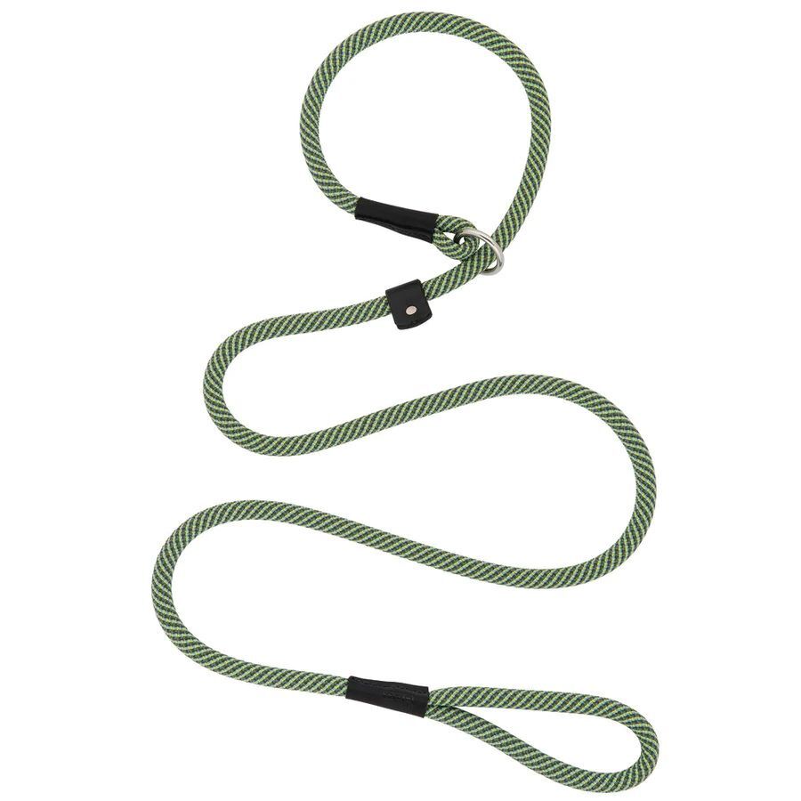 Terrain D.O.G. Lime/Blue/Olive/Gray Elevation Slip Lead, 7/16-In x 6-Ft