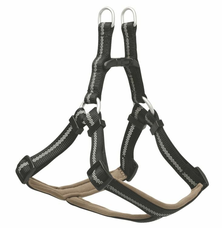Weaver Leather Small Reflective Neoprene Harness - Black, S