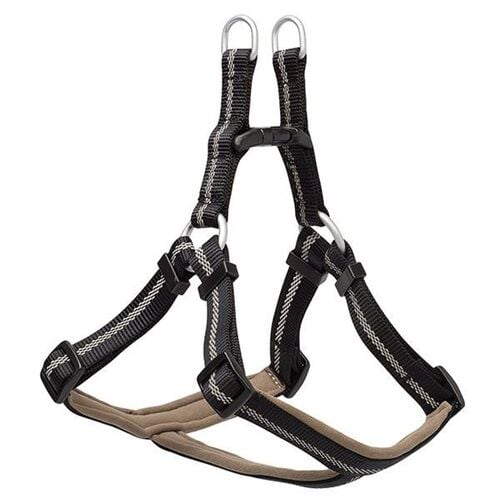 Weaver Leather Adjustable Dog Harness, M, Black