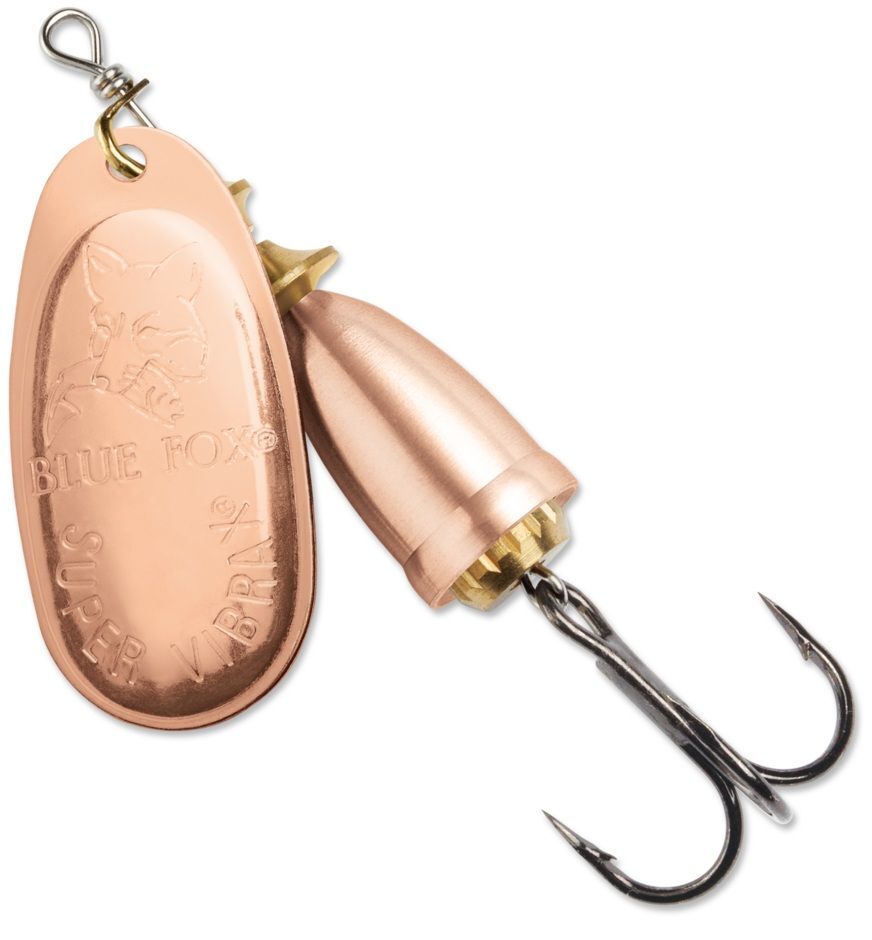 Blue Fox Classic Vibrax Copper/Copper Spinner, #2, 3/16-Oz