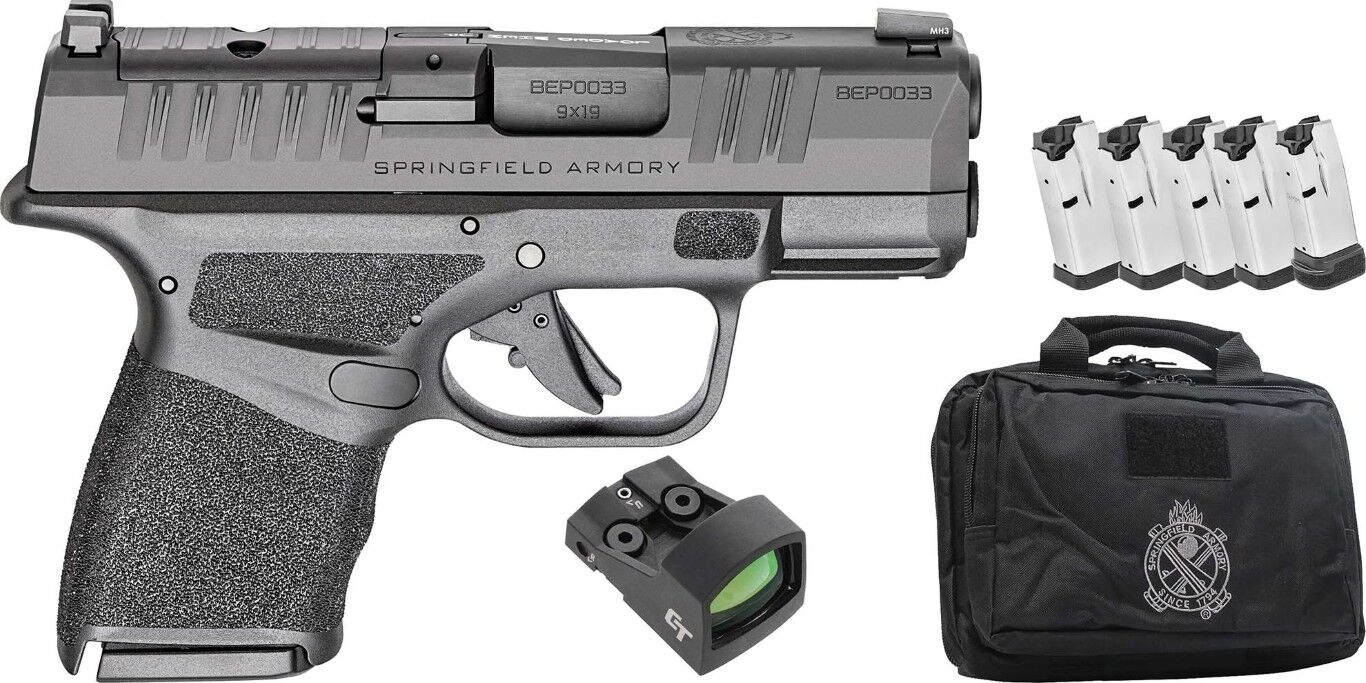 Springfield Armory Hellcat OSP 9mm Micro Compact Pistol Gear Up Bundle, 13-Rd