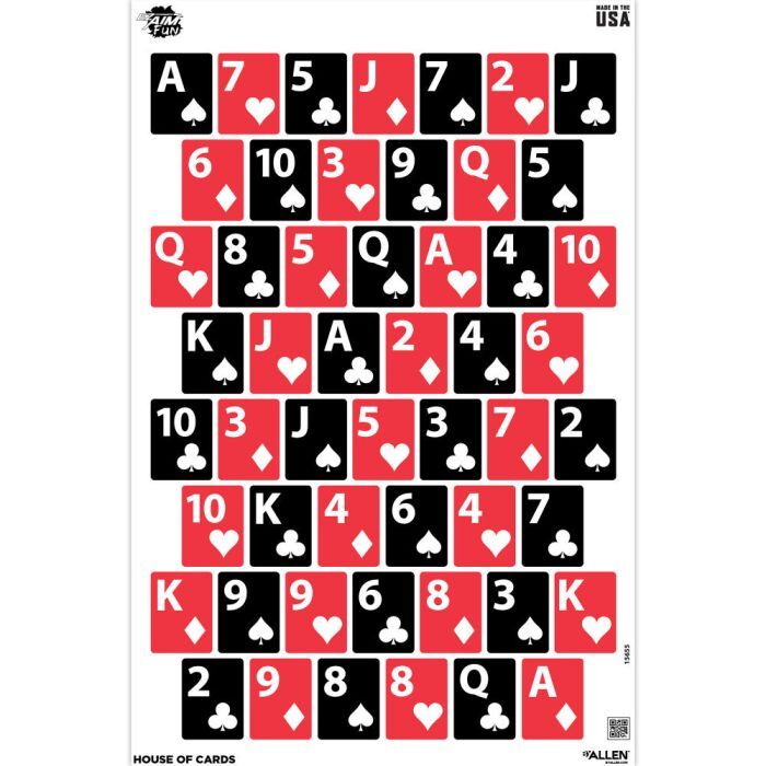 Allen EZ Aim House of Cards 23 X 35-In Paper Targets, 3-Pk