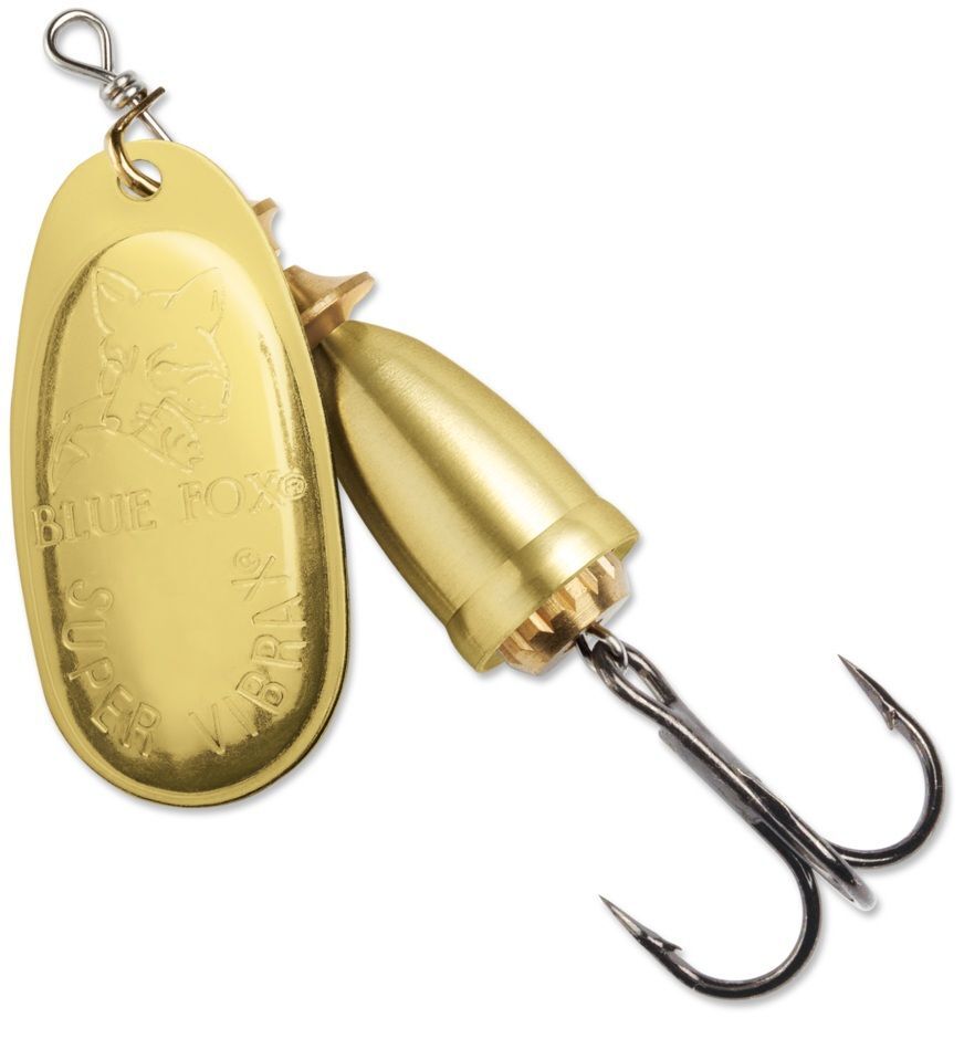 Blue Fox Classic Vibrax Glod/Gold Spinner, #3, 1/4-Oz