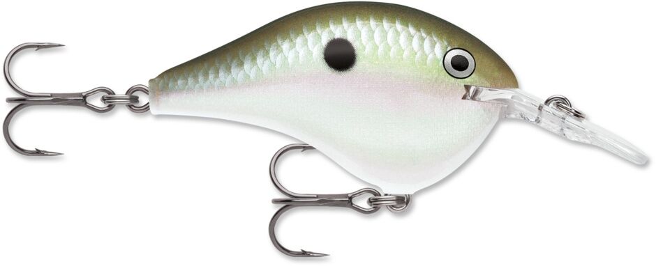 Rapala Green Gizzard Shad DT (Dives To) Series, 2-In, 3/8-Oz