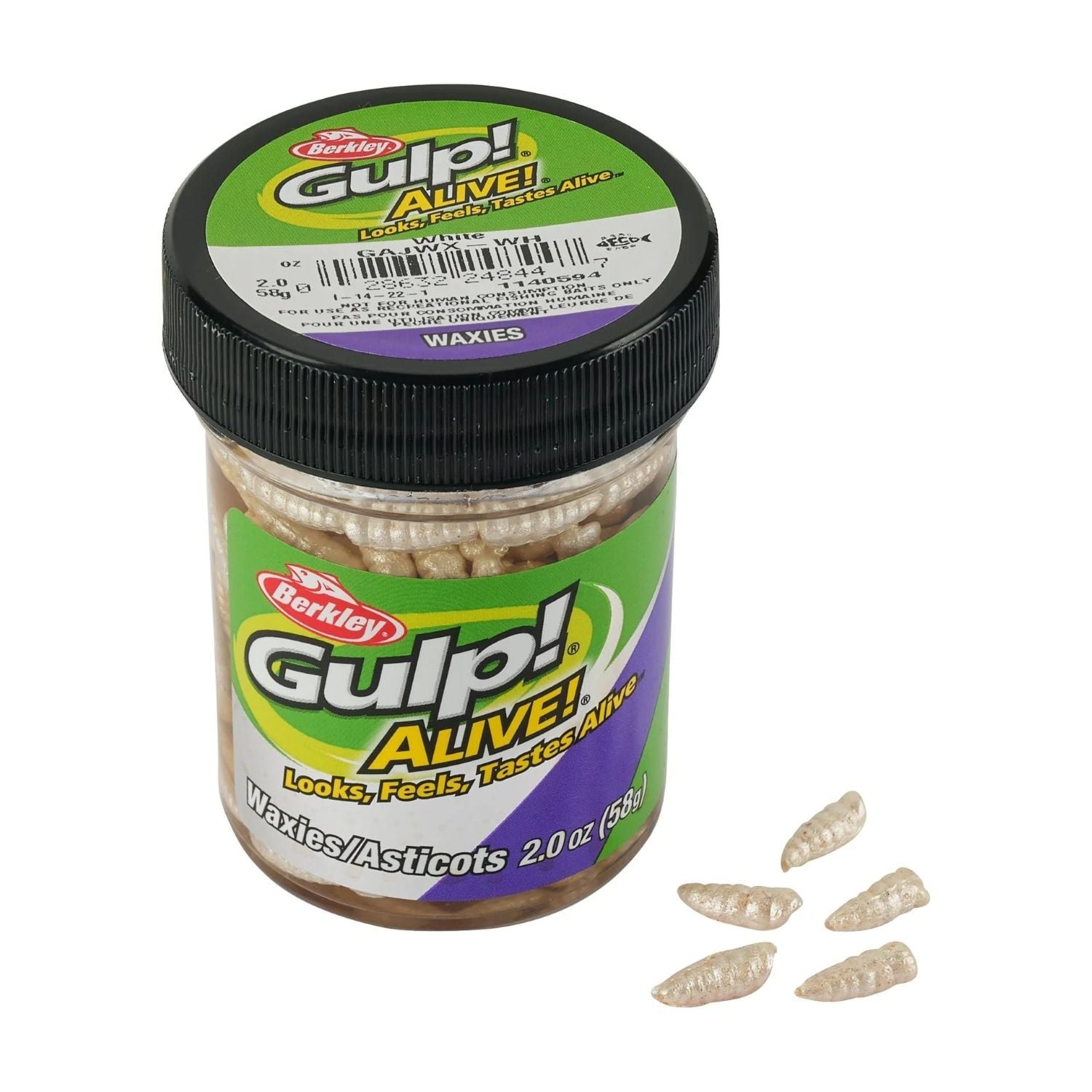 Berkley Gulp! Alive! White Waxies