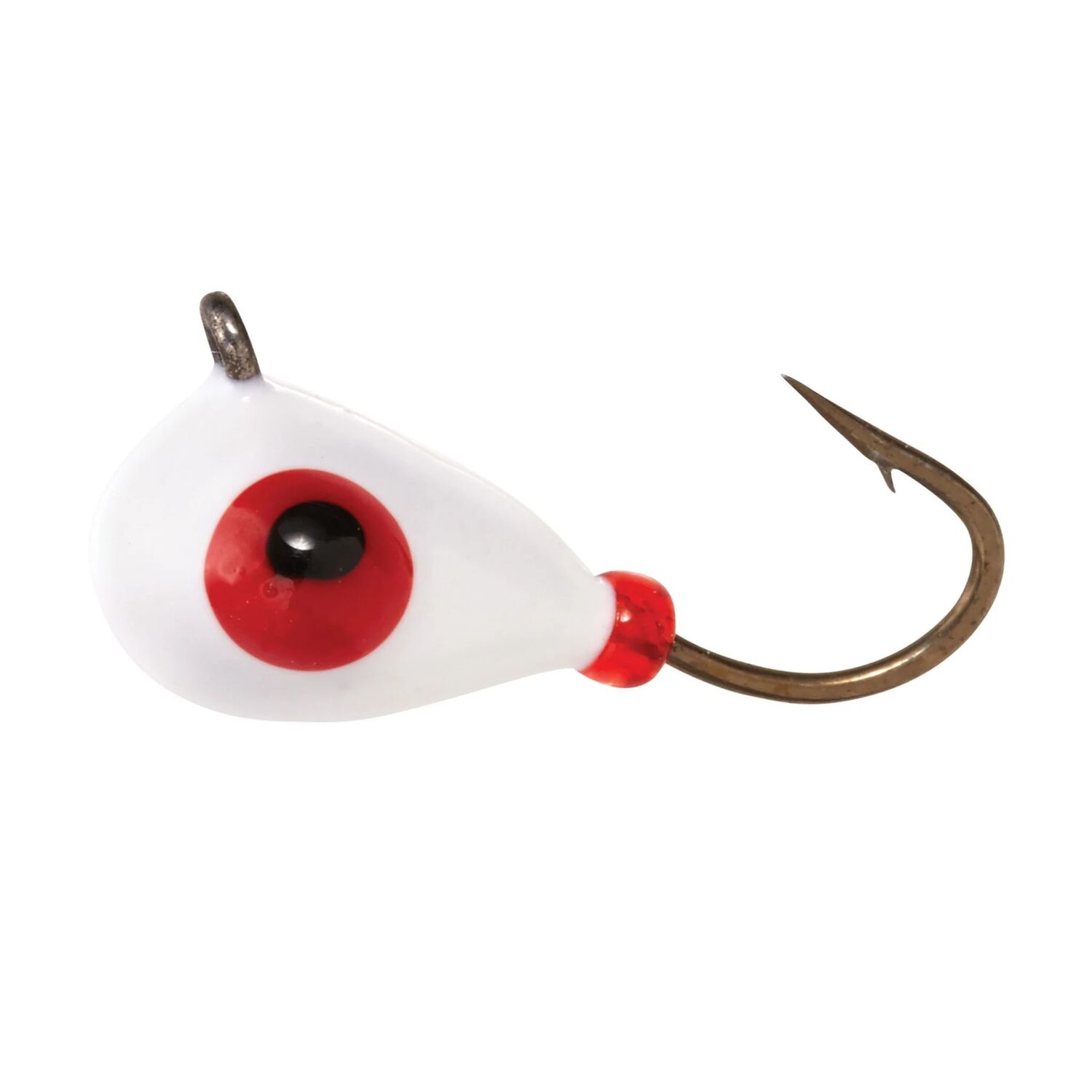 Eagle Claw Lazer Sharp Artic Tungsten Pearl Glow Ice Jig, #10, 1/12-Oz