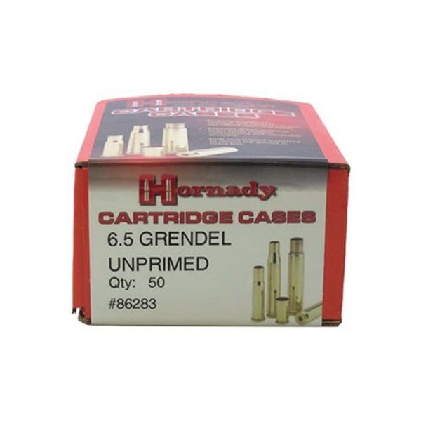 Hornady 6.5 Grendel Brass Cartridge Rifle Cases, 50-Ct