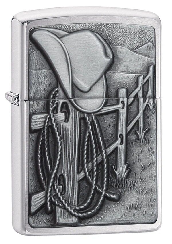 Zippo Resting Cowboy Flip-Top Lighter