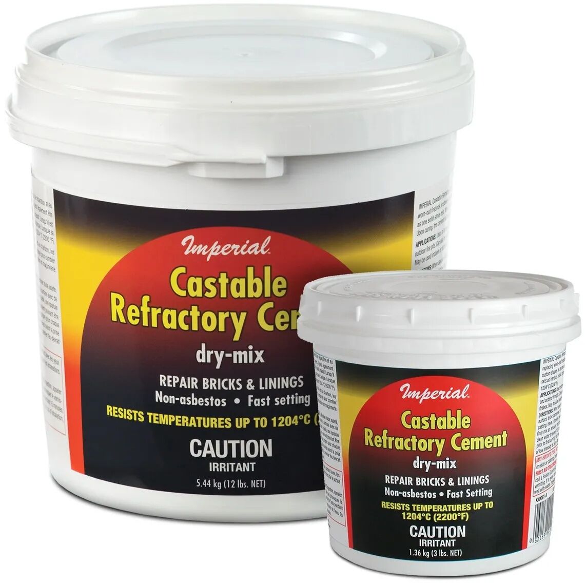 Imperial Castable Refractory Cement Dry Mix Tan/Buff, 12-Lb
