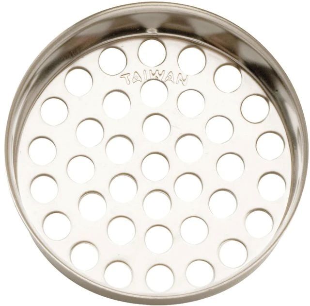 Plumb Pak Chrome Bathtub Strainer, 1-3/8-In Mesh