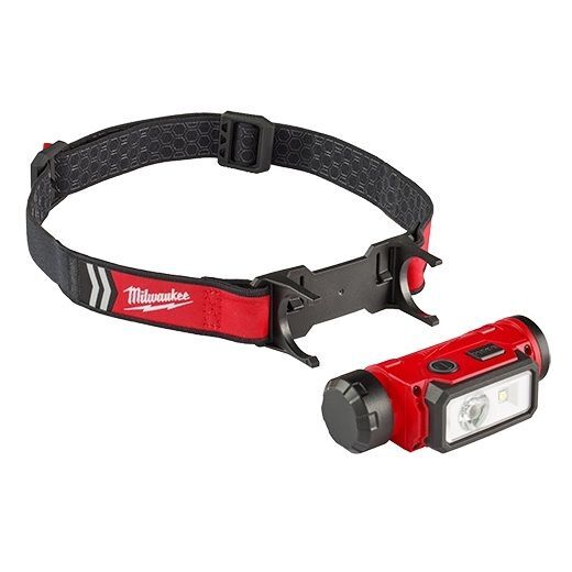 Milwaukee RedLithium USB Rechargeable Hard Hat Headlamp, 600-Lm