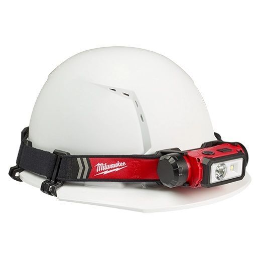 Milwaukee RedLithium USB Rechargeable Hard Hat Headlamp, 600-Lm