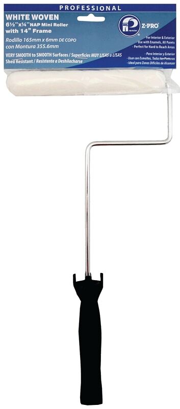 Premier White Woven Paint Roller & 14-In Frame Combo, 6 1/2-In