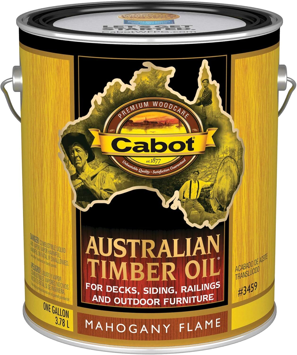 Cabot Australian Timber Oil Mahogany Flame, 1-Gal