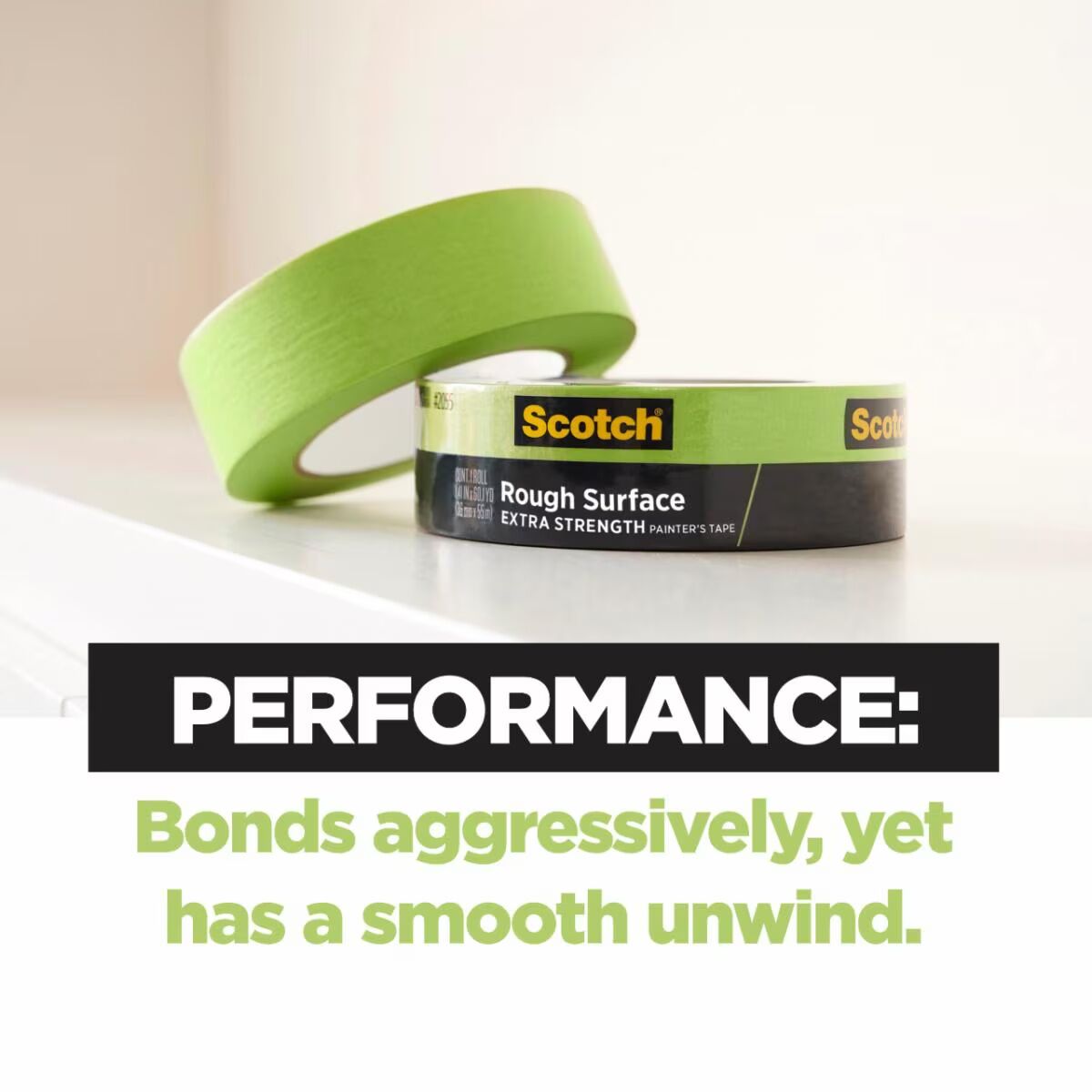 Scotch Rough Surface Painter’s Tape 2060, 1.41-In x 60-Yd
