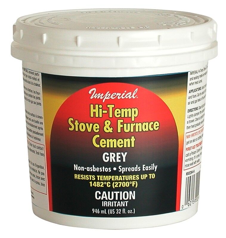 Imperial Gray Hi-temp Stove & Furnace Cement, 32-Oz