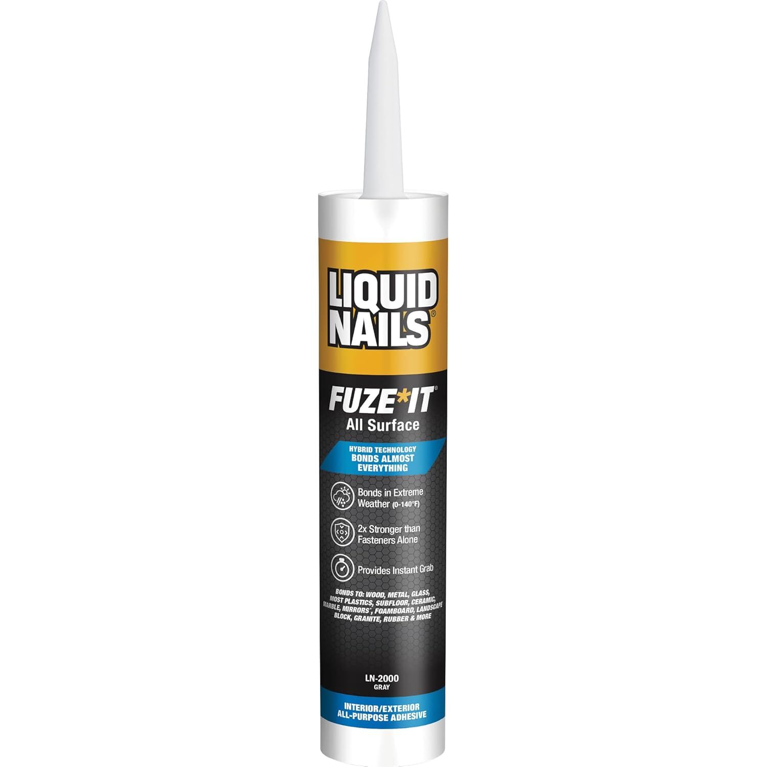 Liquid Nails Fuze*It All Surface Interior & Exterior Adhesive, 9-Oz