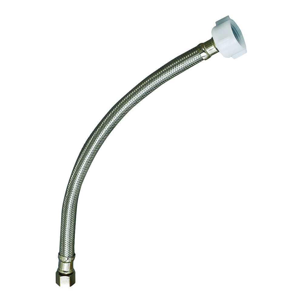 Plumb Pak Stainless Steel Toilet Supply Tube, 3/8-In x 7/8-In x 20-In