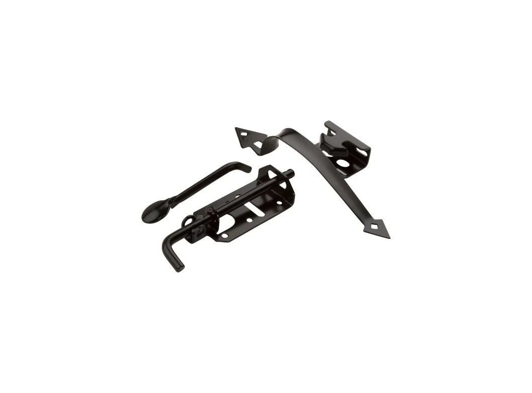 National Hardware Black Ornamental Gate Latch
