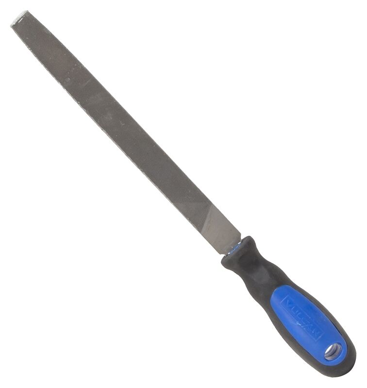 Vulcan Flat Double Cut  File With Cushion-Grip Handle, 3/4-In x 8-In