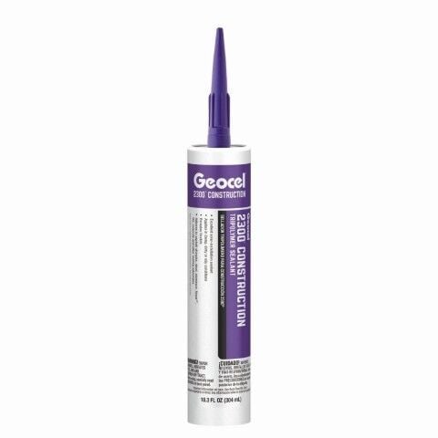 Geocel Crystal Clear 2300 Construction Tripolymer Sealant, 10.3-Oz