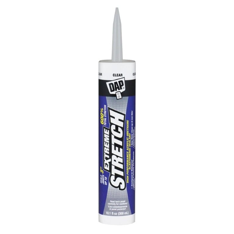 DAP Extreme Stretch Acrylic Urethane Premium Elastometric Clear Sealant, 10.1-Oz