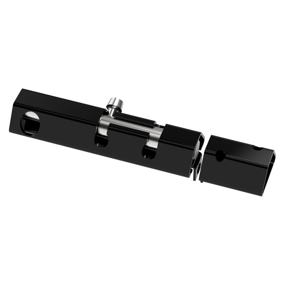 National Hardware Black Lockable Security Bolt, 6-In