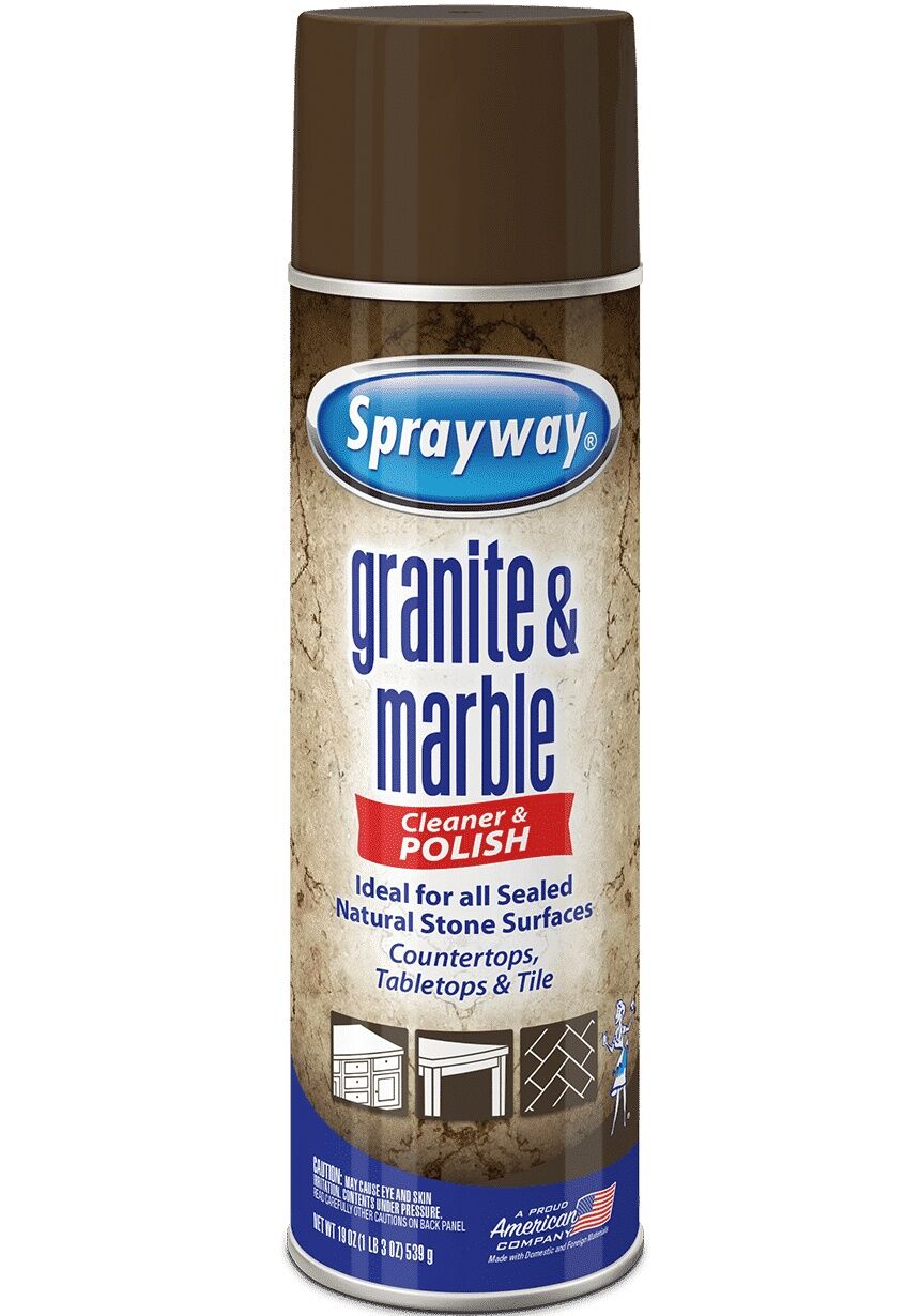 Sprayway Granite & Marble Aerosol Spray Cleaner, 19-Oz