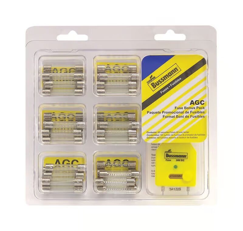 Bussmann AGC-EK Glass Tube Fuse Pack, 60-Pc