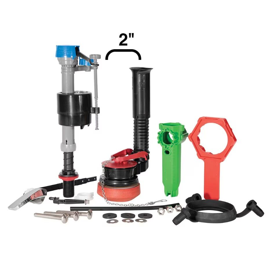 Fluidmaster Toilet Repair Kit with Tools, 2-In