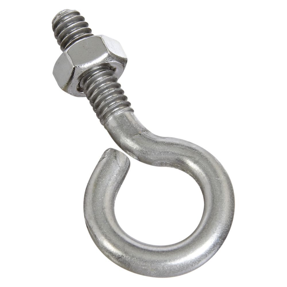 National Hardware Stainless Steel Eye Bolt, 1/4-In x 2-In